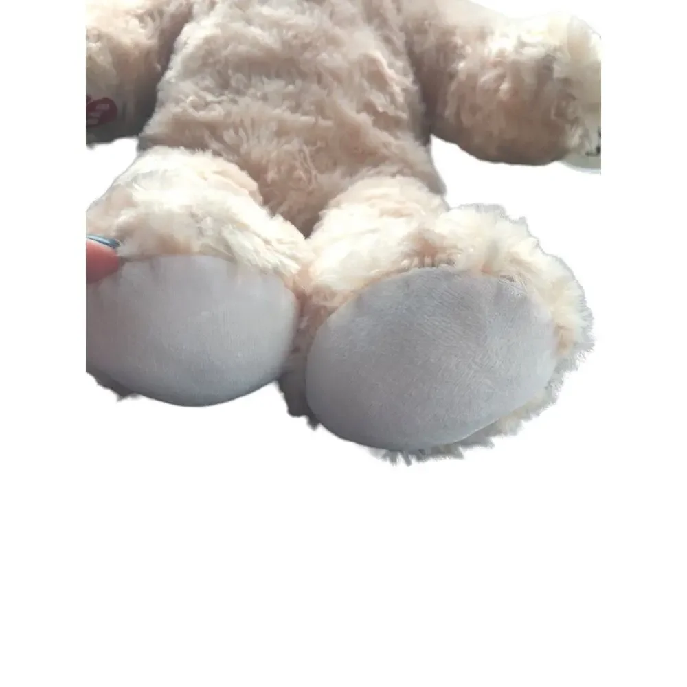 Build A Bear‎ Cream Curly Fur Teddy Plush Stuffed Bear 19 Inches